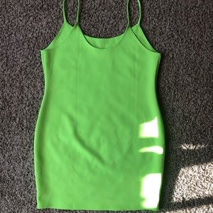 Lime green bodycon dress
